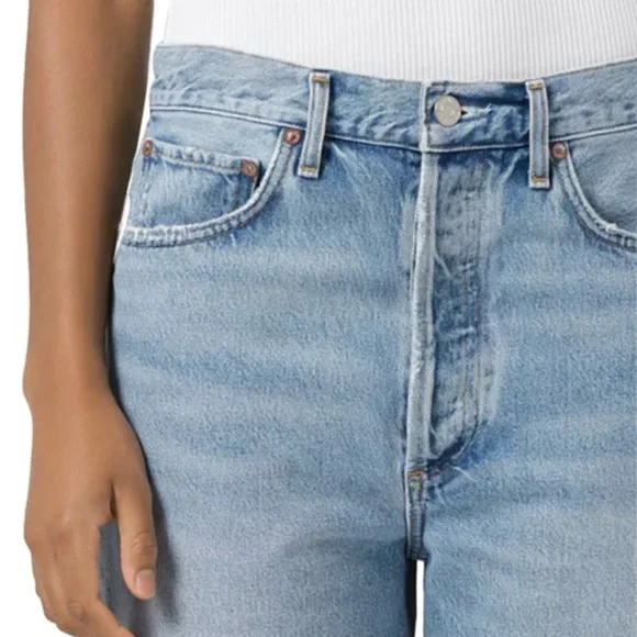 AGOLDE 90's Mid Rise Loose Shorts - NWT - Size 30 - Picture 9 of 14